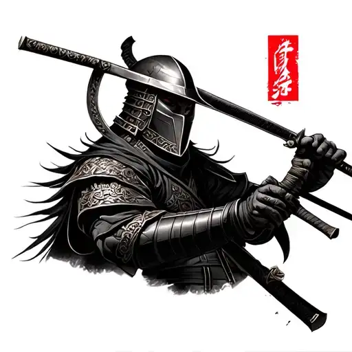 Cyberpunk Samurai Warrior