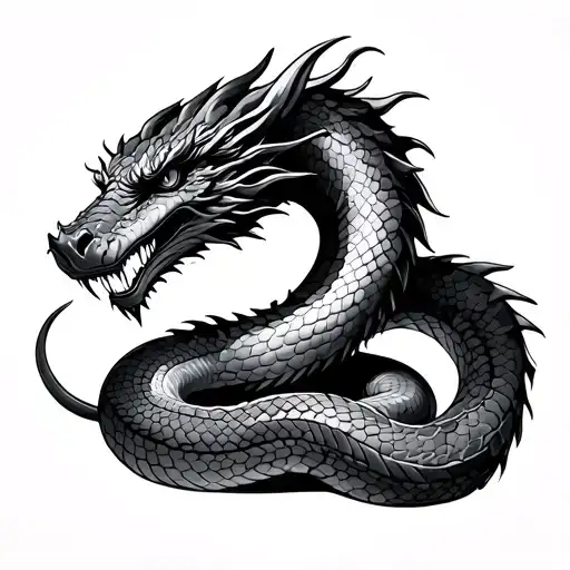 Snake And Dragon