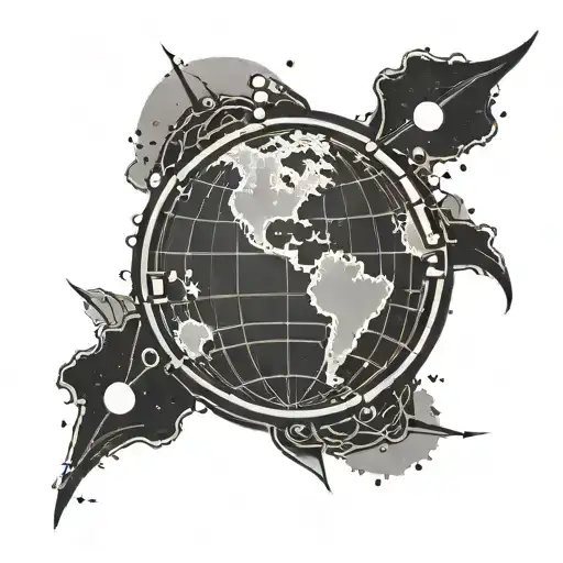 Globe With Hope Written In Morse Code Around It Luminous Points