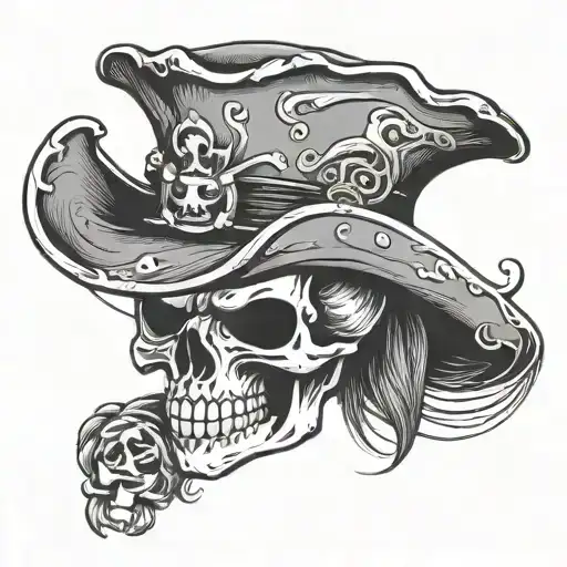 Jolly Roger Cowboy Hat