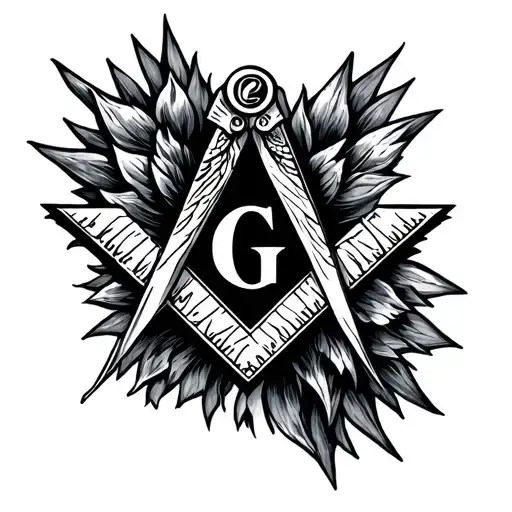 Masonic Square And Compass