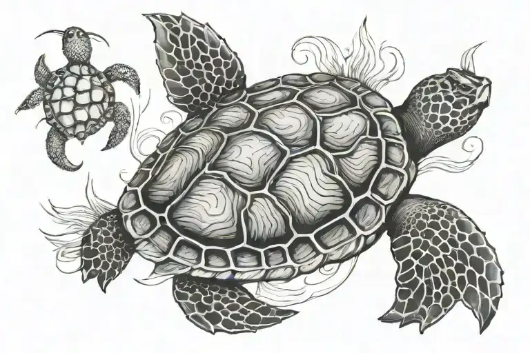 Sees Turtle Surrounded