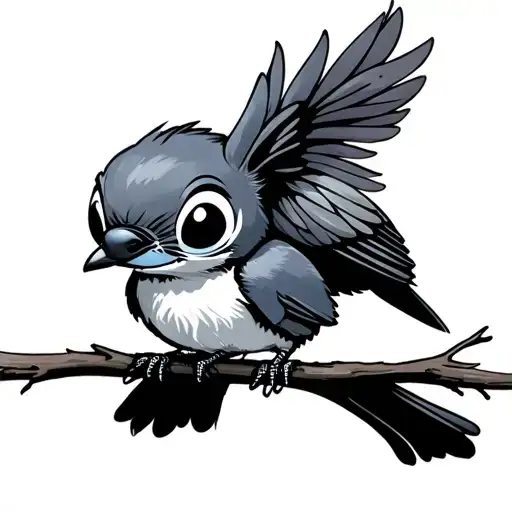 Stitch Singing Bird Perched