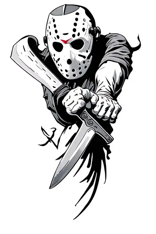 Friday 13Th Jason Holding Machete