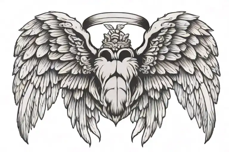 Paw Print With Angel Wings