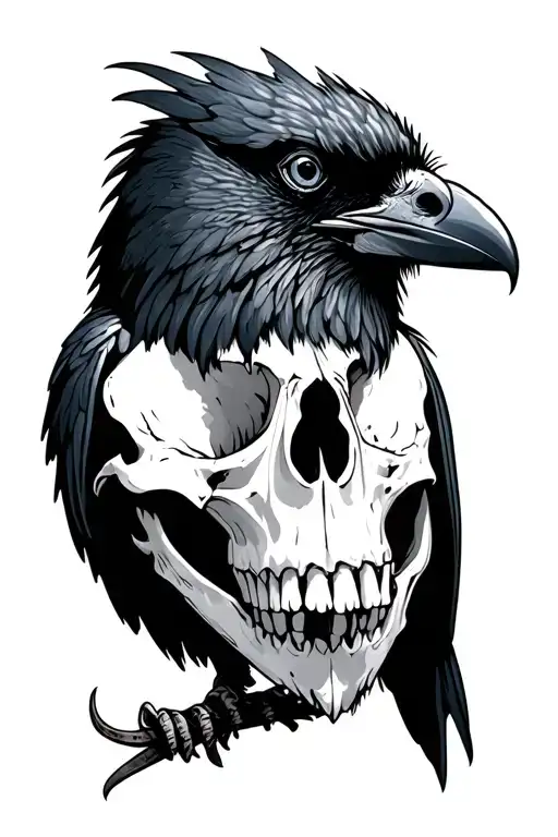 Icelandic Crow Skull