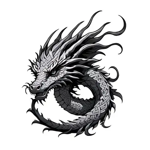 Traditional Celtic Dragon