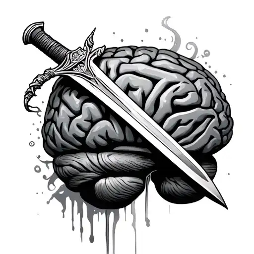 Sword Going Through Brain