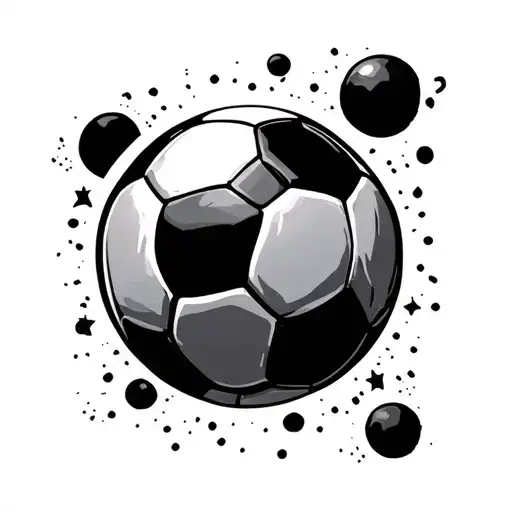 Soccer Ball With Space For Initials