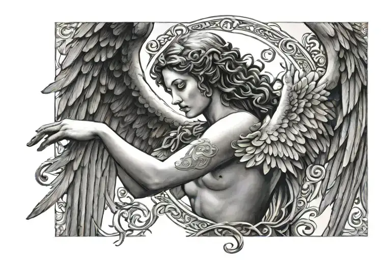 Angel With Wings Holding