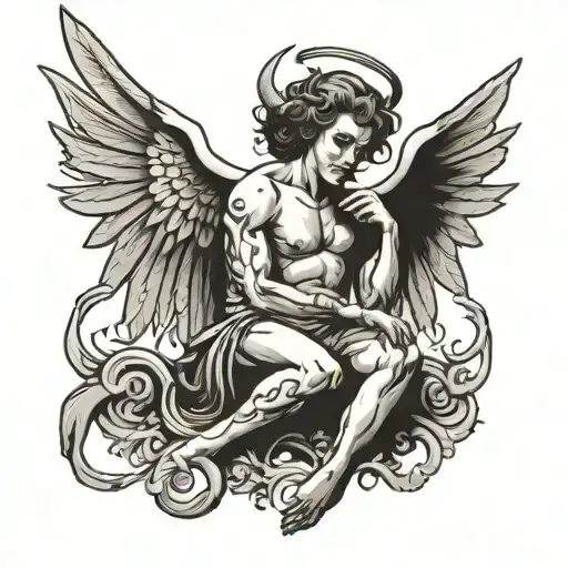 Old-style Angel Half Demon