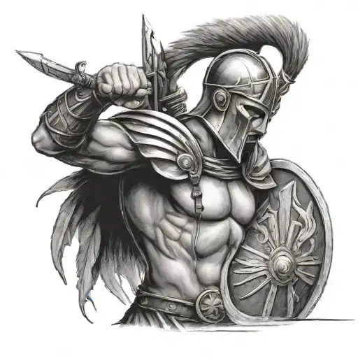 Warrior Soldier Sparta Style