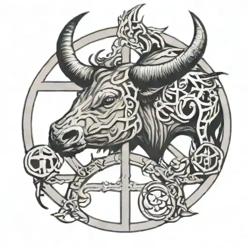 Tauros Humanity Peace Symbol Intertwined