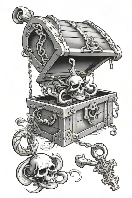 Pirate Chest With Key
