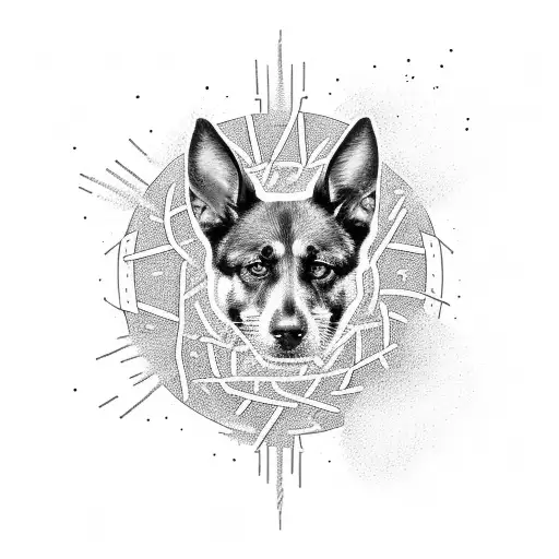 An Explosive K9 Jumping Through A Ring Of Fire