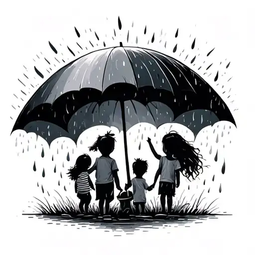 Children Low Rain Sun Flashes M