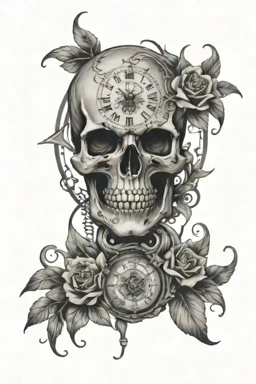 Skull Clock