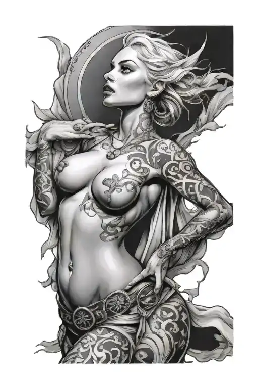 Female Christian On Thigh