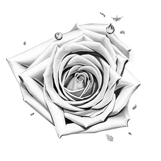 Long Stem Rose And Snake