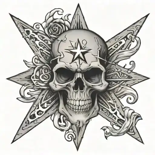 Nuatical Star Skull Inside