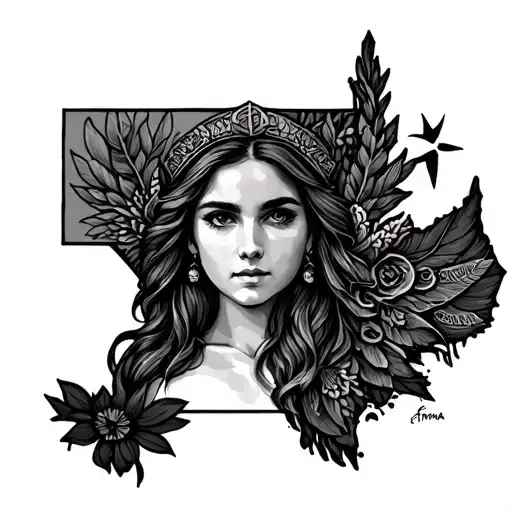 State Of Texas With The Names Emma Amd Athena Goddess