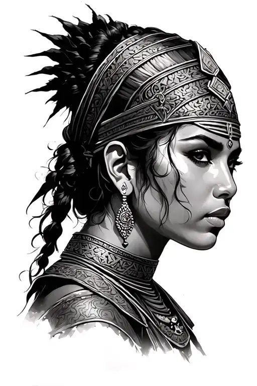 Yemeni Warrior Woman Posing