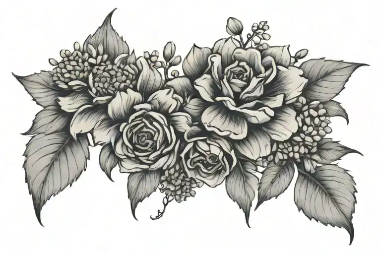 August And May Birth Flower Bouquet