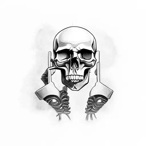 Skull Talking By Phone