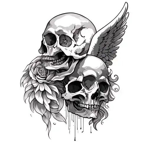 Skull And Angel