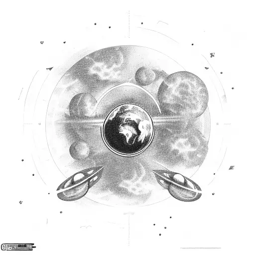 Space Ufo Atmosphere Planets Land