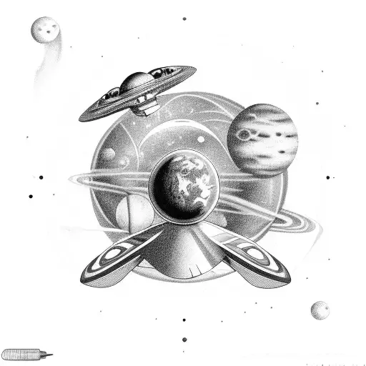 Space Ufo Atmosphere Planets Land