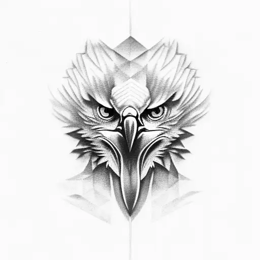 Fierce Eagle Head Face On