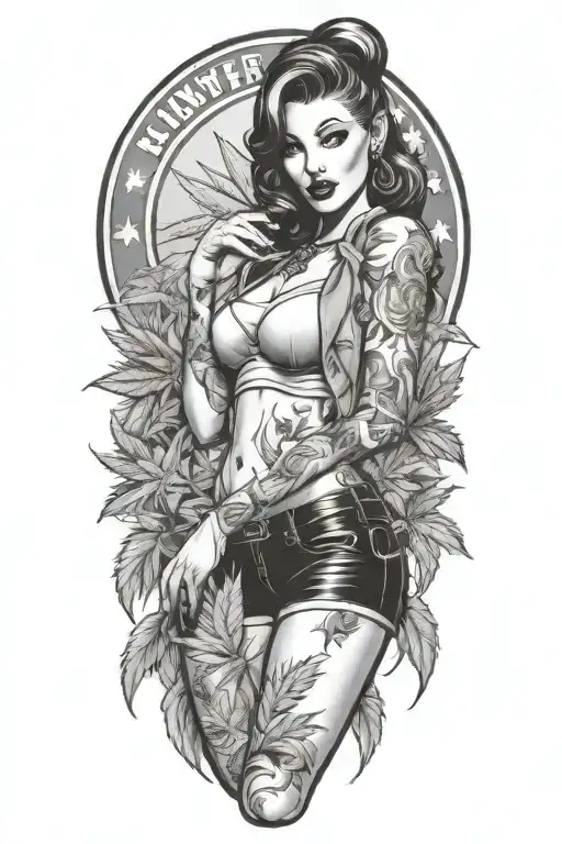 Pin Up Girl Marijuana