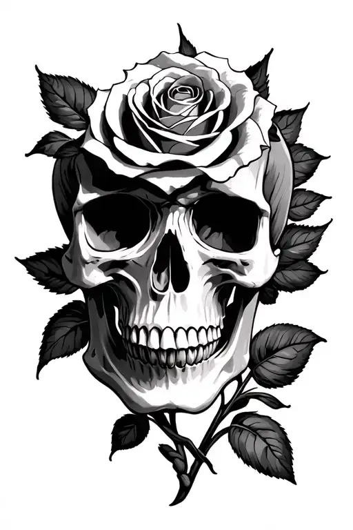 Skull N Rose