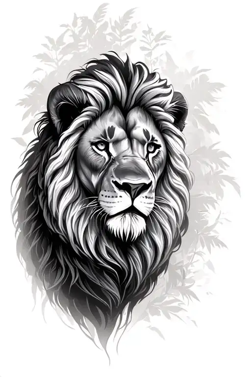 Lion Tattoo For Left Shoulder Describes Masculinity With Other Animals Abd In Jungle