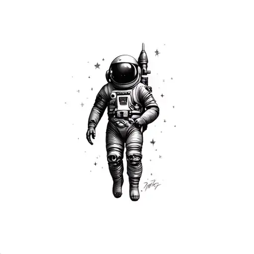 Coverup Space Themed Tattoo Design