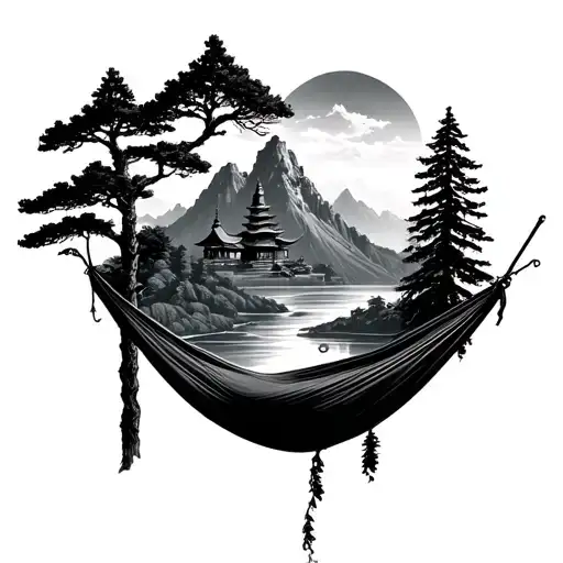 Mountain Tree Temple River Mountain Hammock