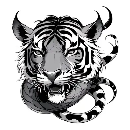 Horse Snake Tiger Emerging