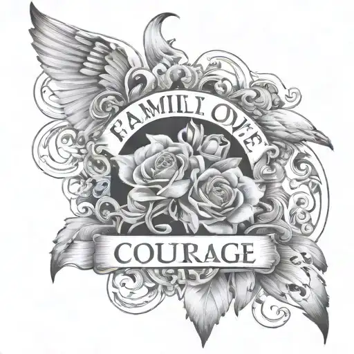 Family Love Strength Courage Death