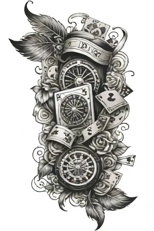 Gambling Themed Sleeve