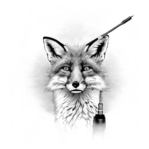 Microphone With Fox