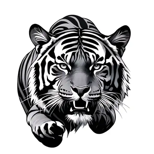 Inspiration Running Tiger