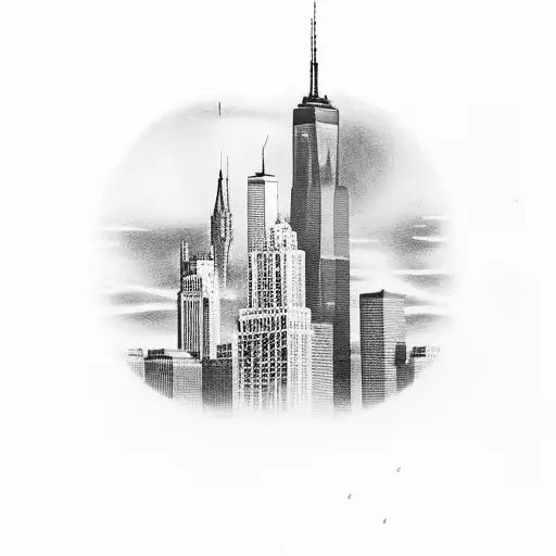 Willis Tower And The Old Twin Towers