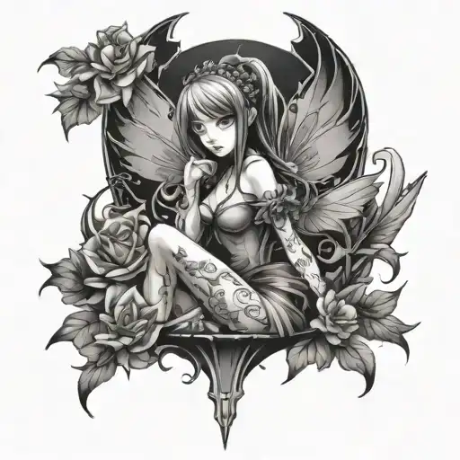 Fairy Dark Anime Style