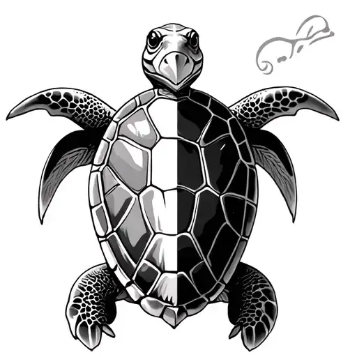 Turtle In Reference To Half In