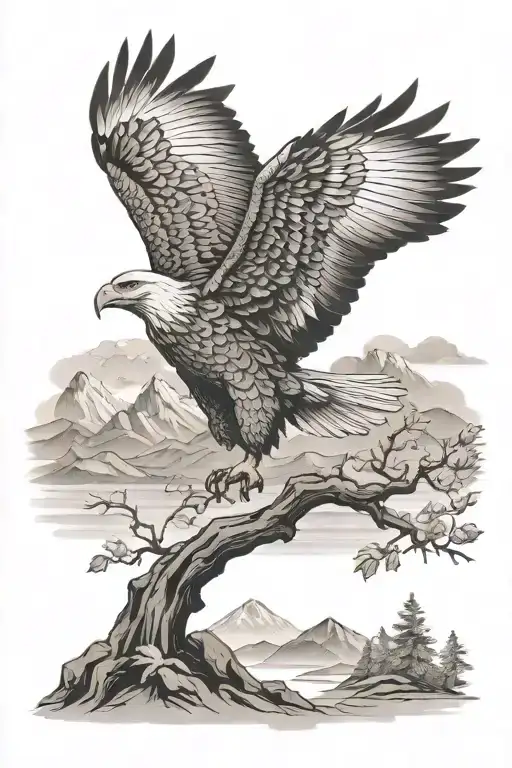 Landscape With Eagle