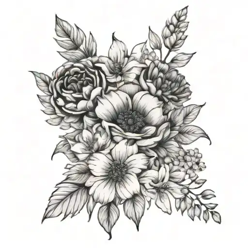 Birth Flower Bouquet