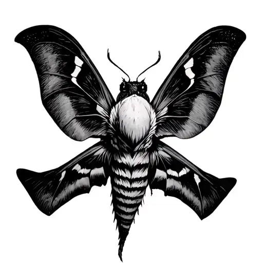 Deaths Head Hawk Moth