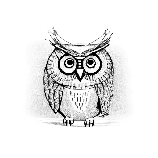 A Worker Holding A Fishing Net With An Owl On Their Shoulder