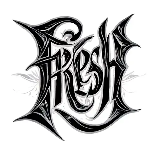 Fresh Lettering Tribal